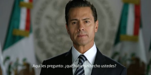 ¿Qué hubieran hecho ustedes? cuestiona Peña Nieto en medio de un México convulsionado