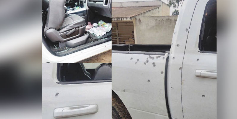 Grupo armado acribilla y roba camioneta con víveres para damnificados en Oaxaca