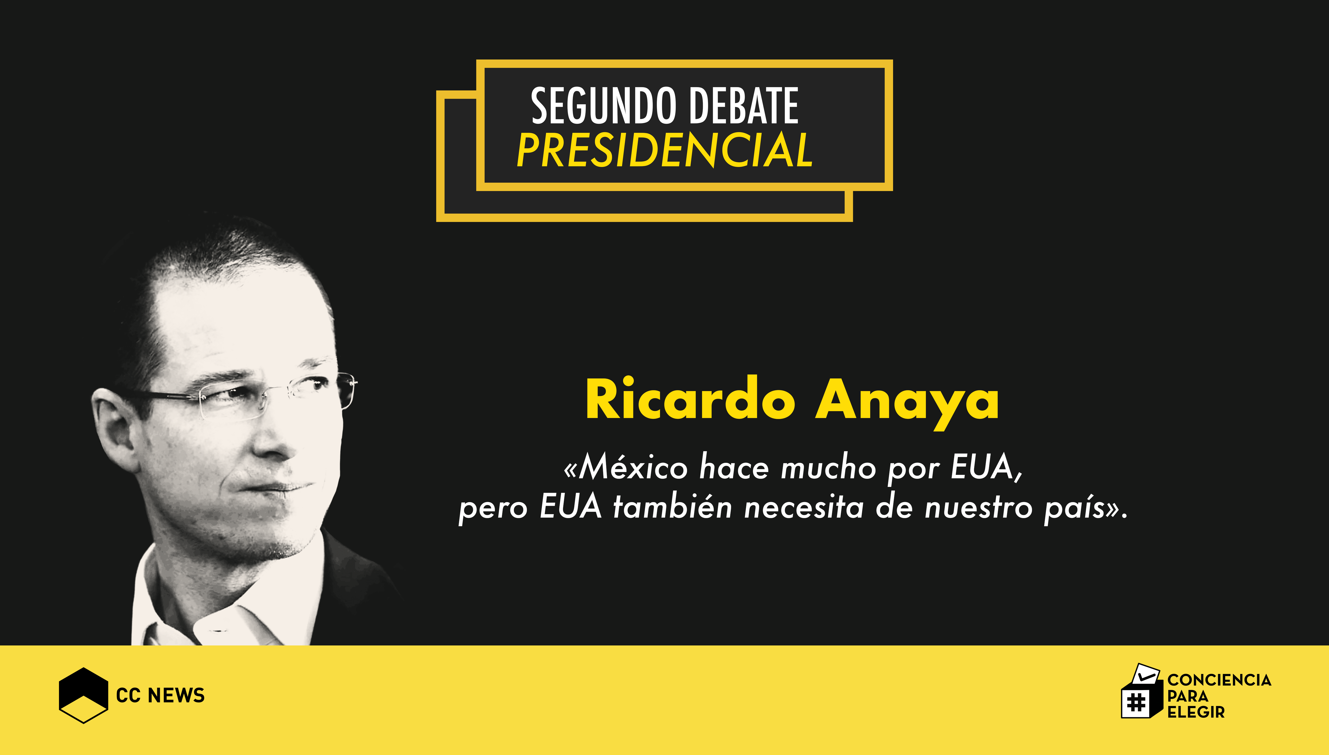 Trump en Los Pinos «fue una humillación»: Ricardo Anaya en el 2º Debate
