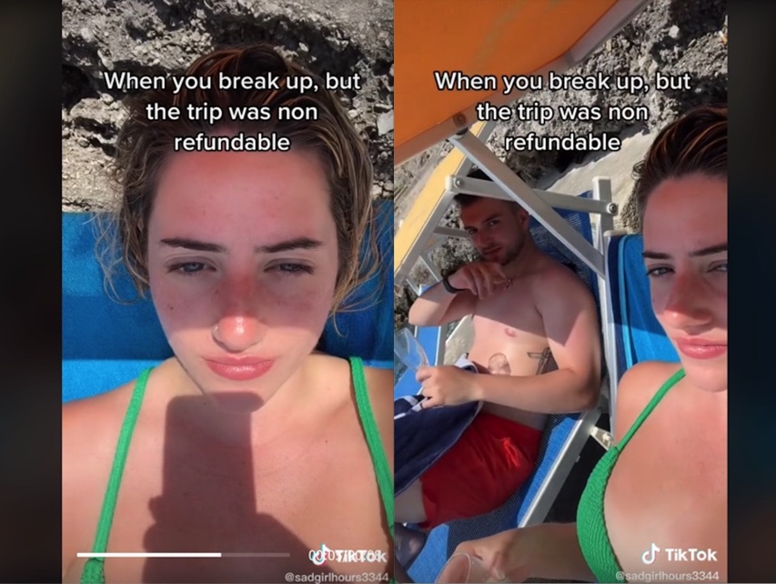 Exnovios se van de vacaciones a Italia porque el viaje no era reembolsable (video)