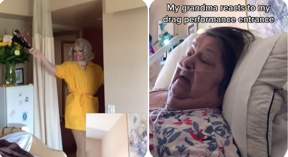 VIDEO. ‘Gracias por aceptarme por lo que soy’: drag queen realiza show para su abuela hospitalizada