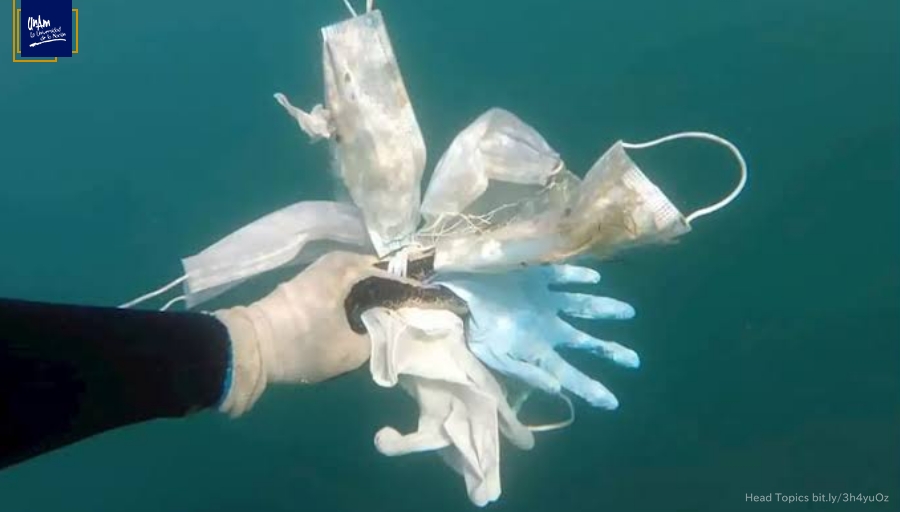 Restos de materiales usados para combatir covid-19 podrían sumarse a contaminación de océanos