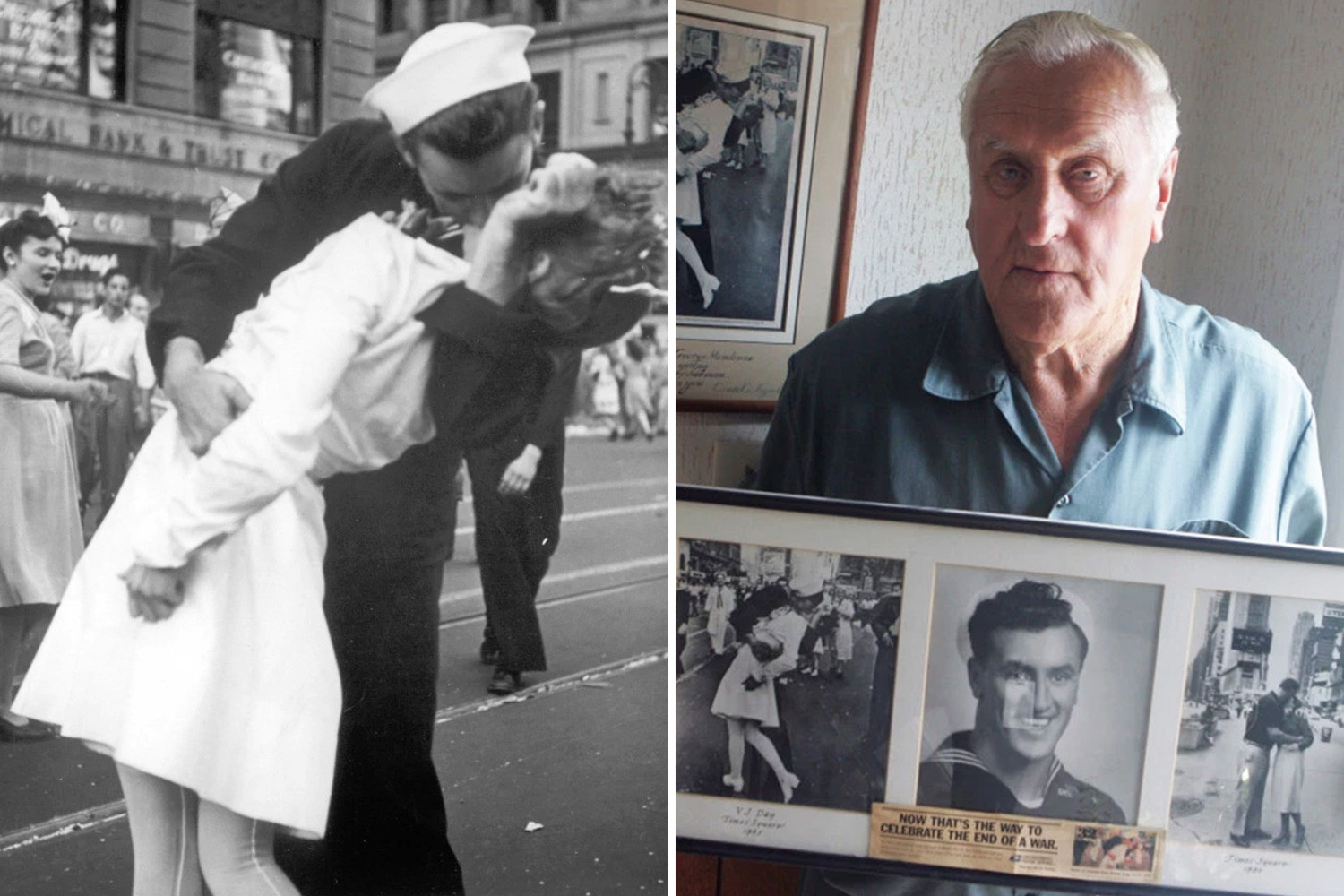 Muere el marinero de la icónica foto del beso en Nueva York