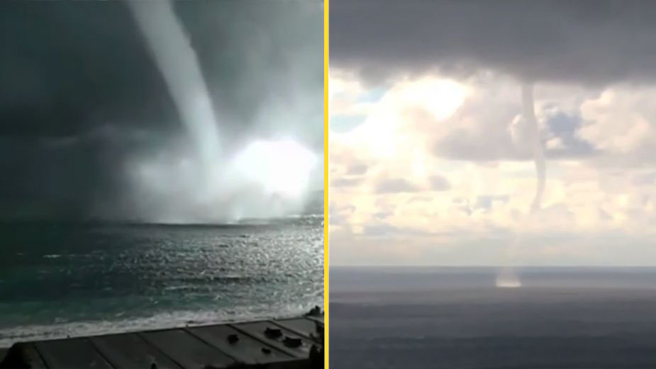 VIDEO. Captan inusuales tornados marinos en el Mar Negro