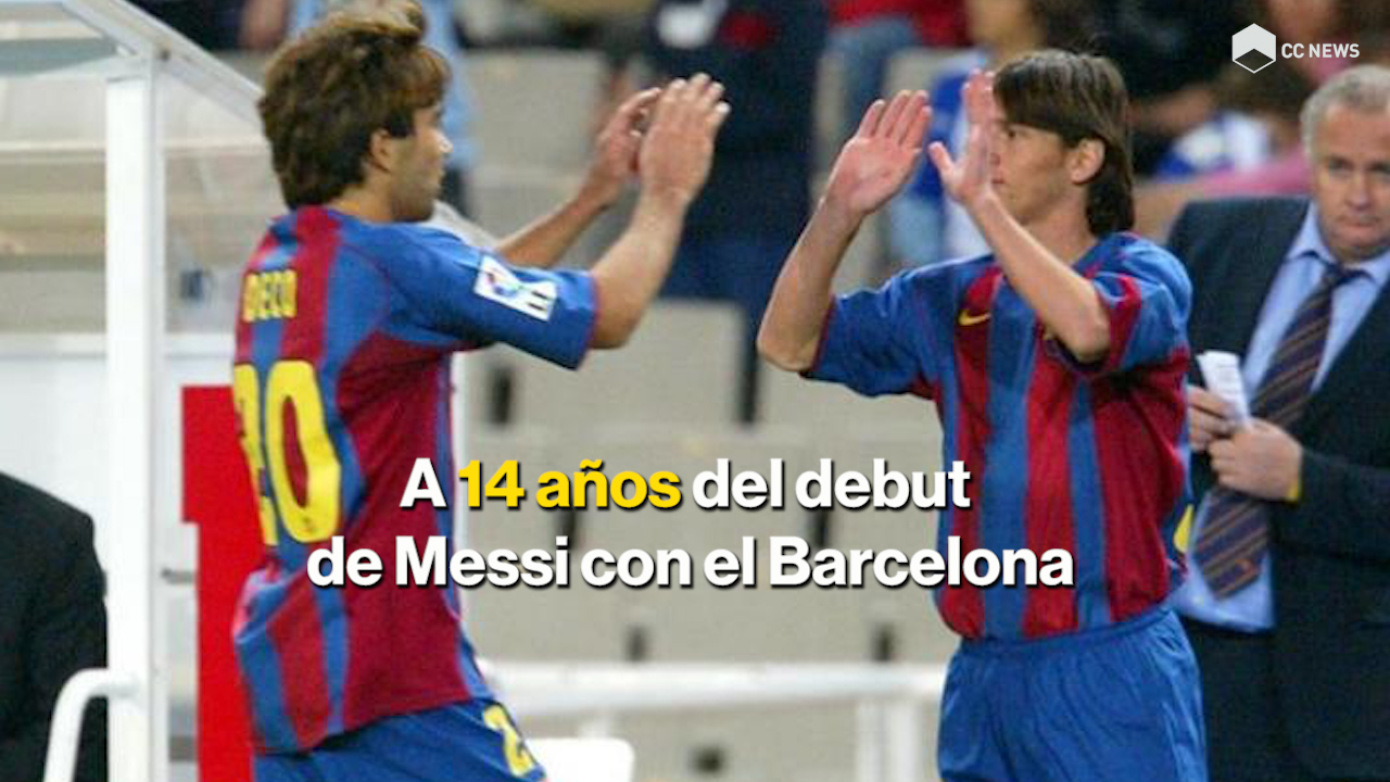 A 14 años del debut de Messi con el Barcelona