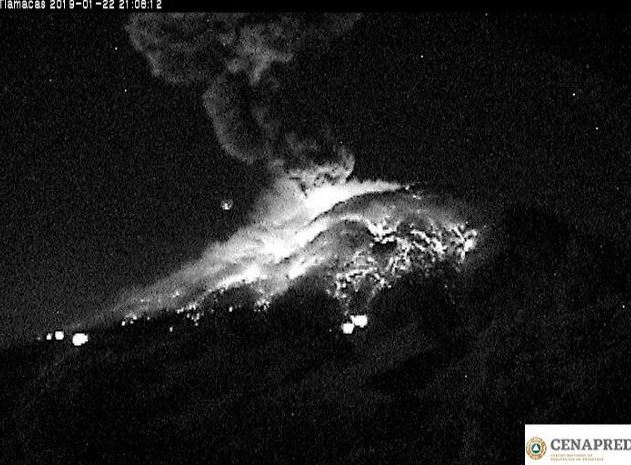 Emiten recomendaciones por explosión del volcán Popocatépetl