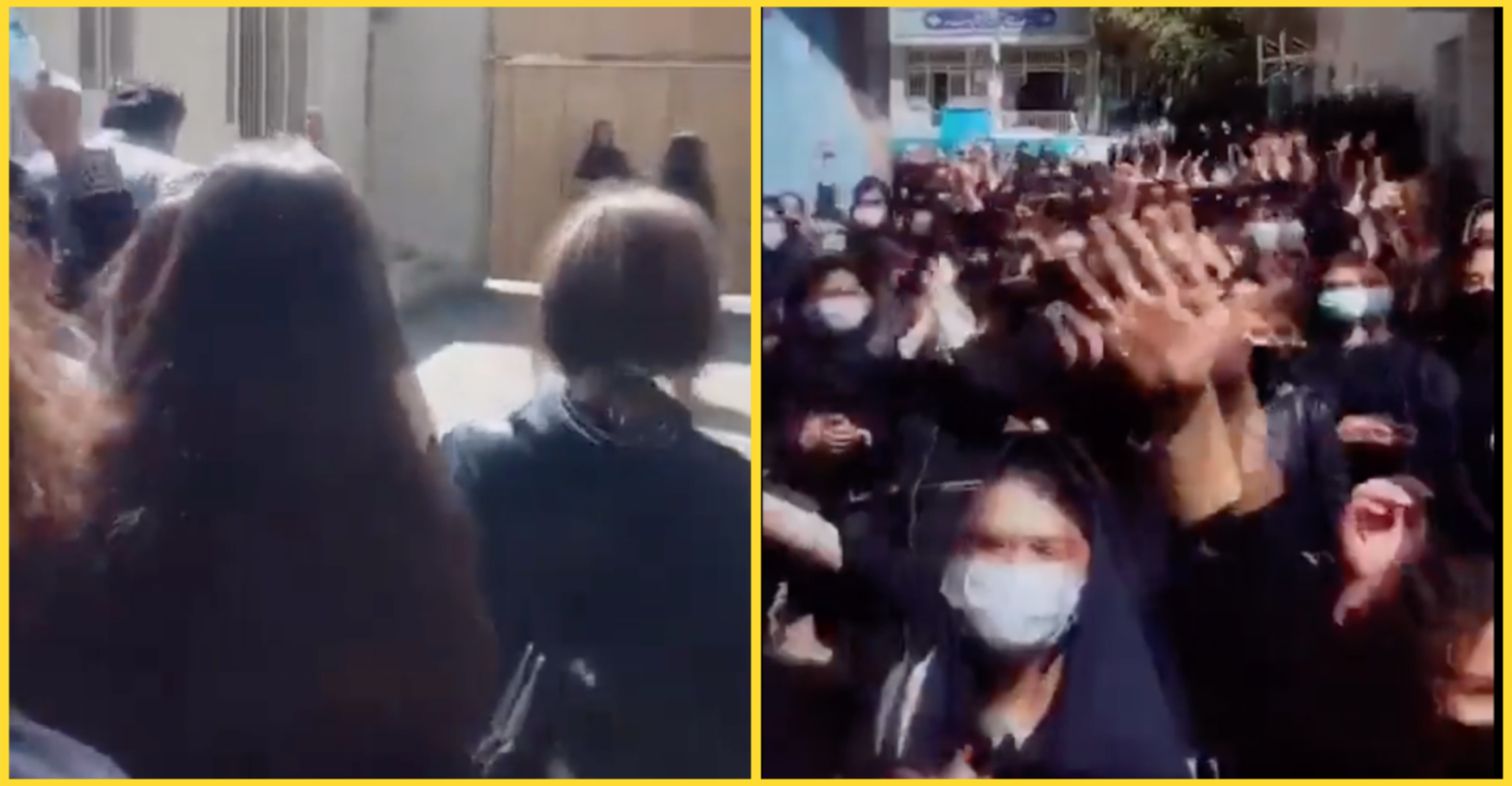 ‘¡Muerte al dictador!’: Niñas se quitan el velo en sus escuelas en protesta contra gobierno iraní