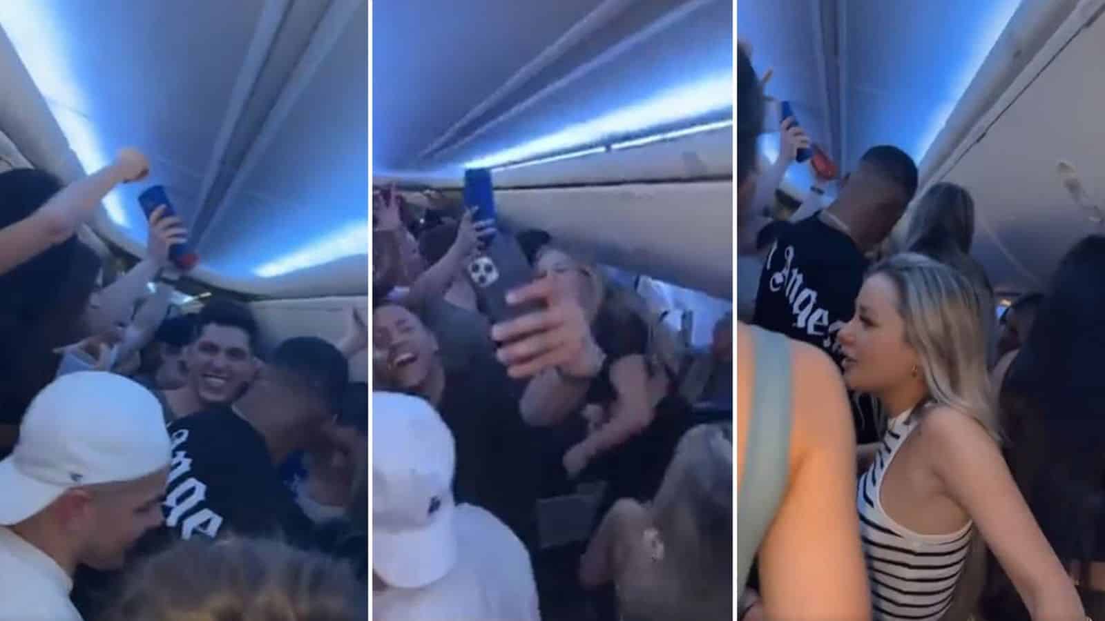 Despiden a influencers canadienses que armaron fiesta en avión rumbo a Cancún