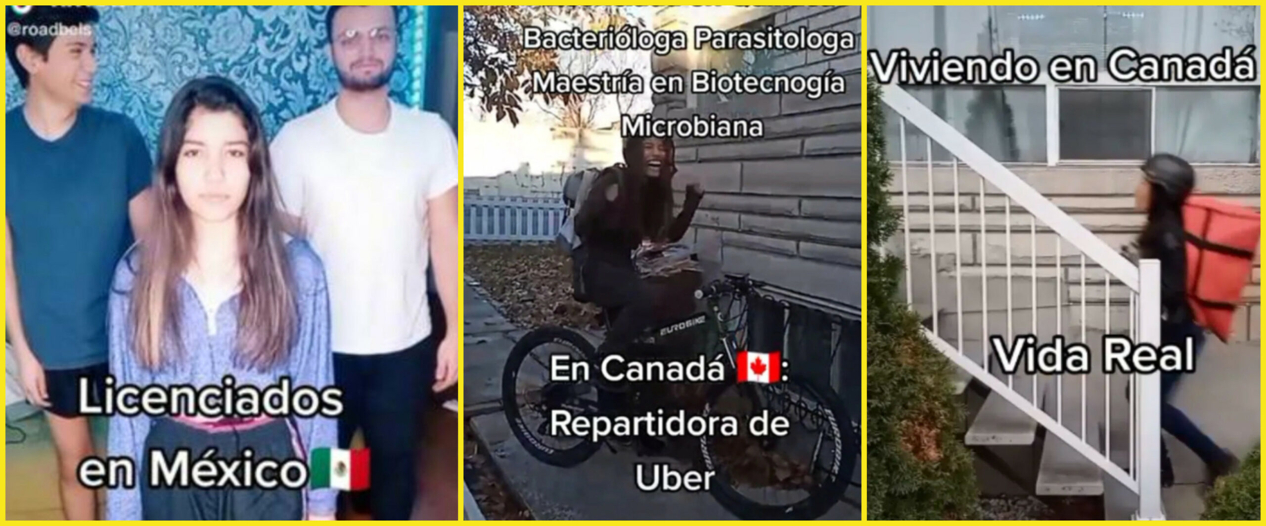 Licenciada mexicana presume su estilo de vida como repartidora en Canadá y se vuelve viral