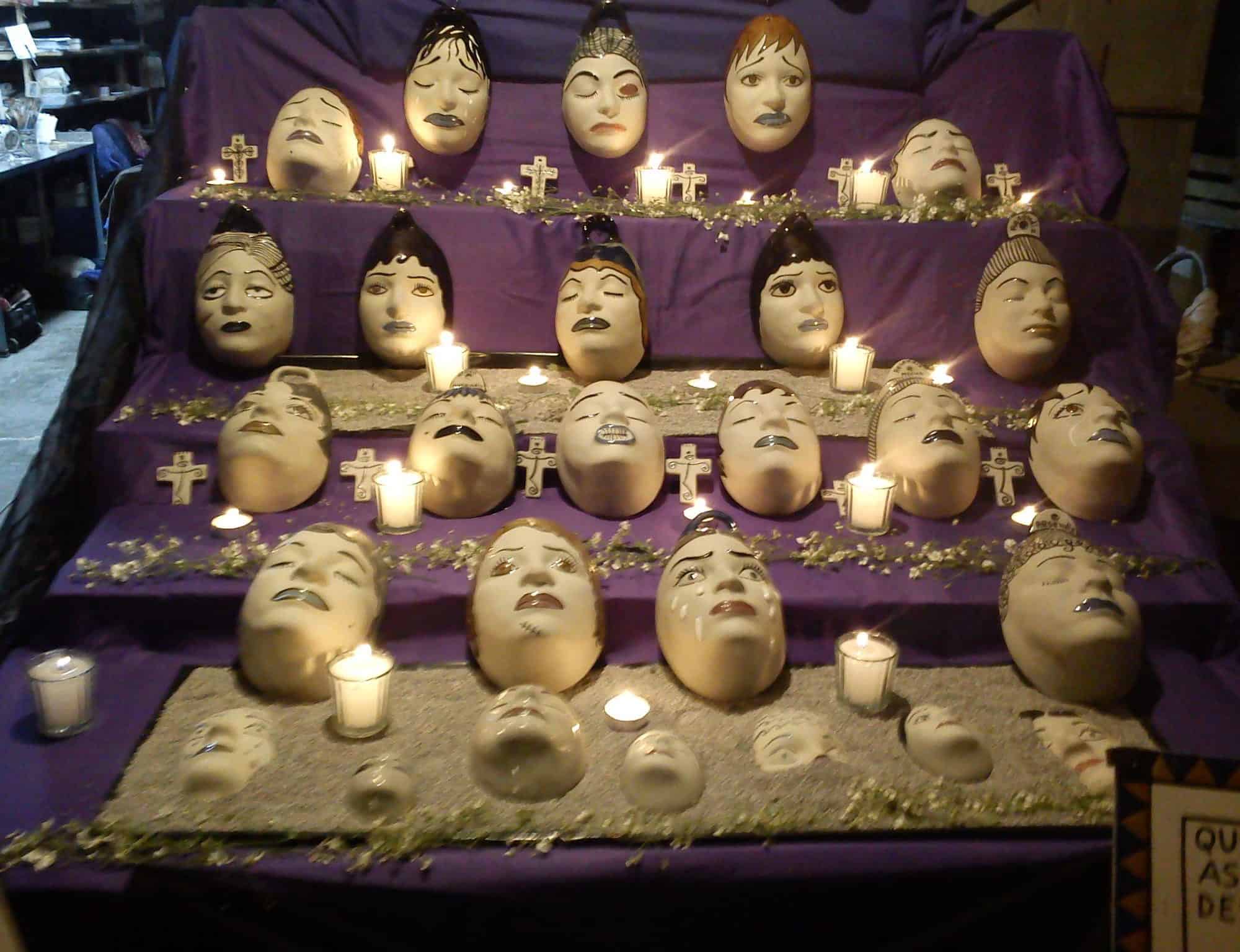 Rostros del Olvido: alfareras de Tláhuac plasman en arcilla el rostro del feminicidio