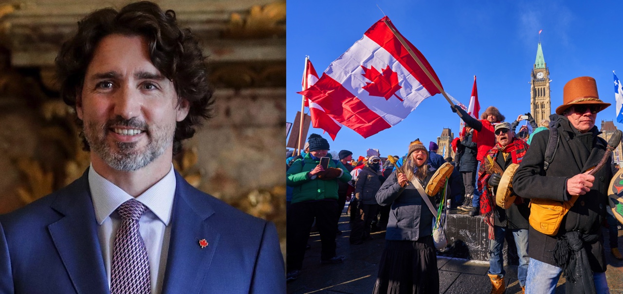Justin Trudeau invoca poderes de emergencia ante las protestas antivacunas en Canadá